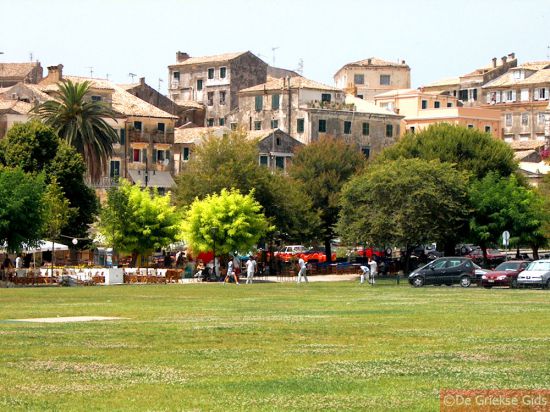 Esplanade Spianada Corfu stad